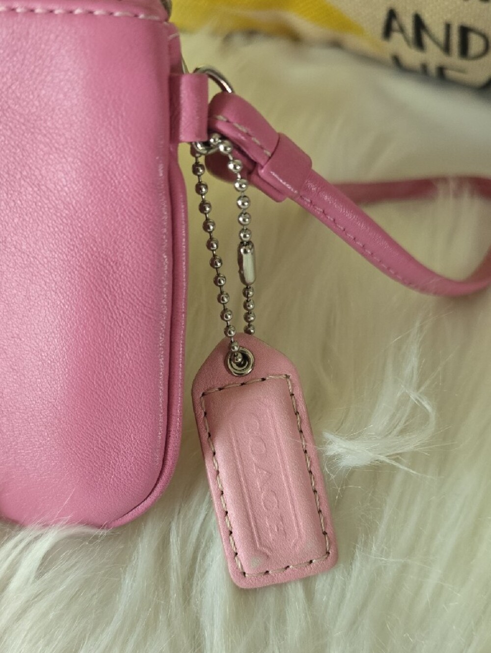 Coach Y2K BARBIE Pink Leather Wristlet Clutch EUC - Picture 3 of 14
